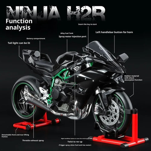 Replica 1:9 Kawasaki ninja h2r Artesanal